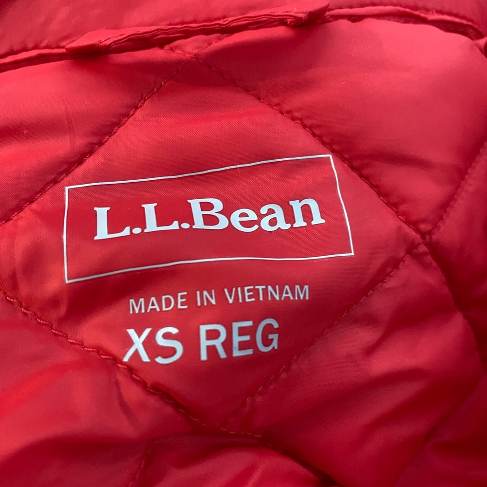 Llbean Packable Puffer Jacket Beautiful Orangexs - image 8